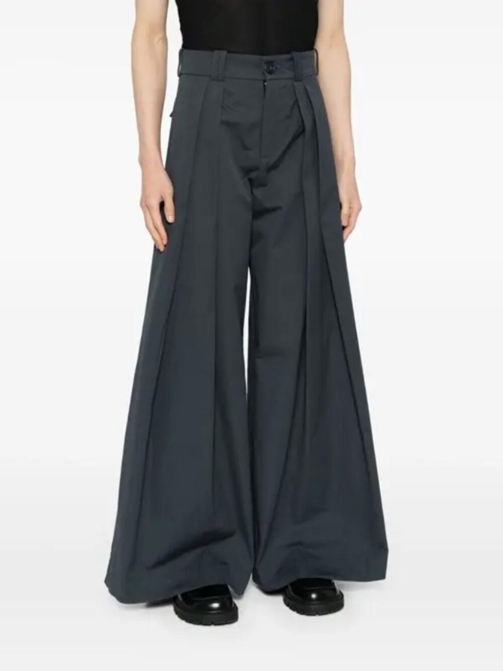 S.S. Daley Alexander Wide Leg Trousers Gray UK 6 /  US 2 NWT High Rise Pleated